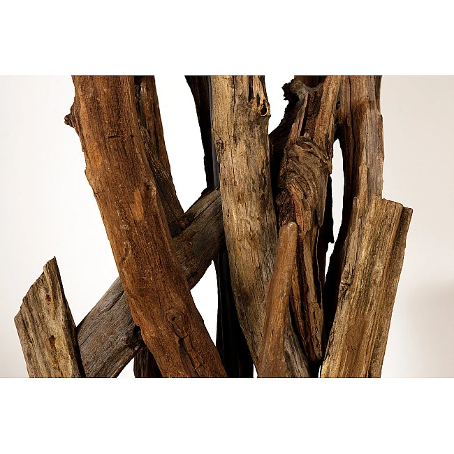 Stojaca lampa 42004 Wild Nature 150cm Béžová-Drevo Teak
