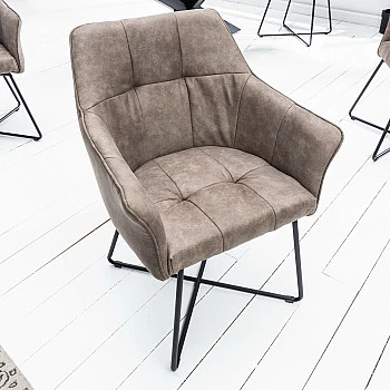 Stolička 42475 Loft Mikrofaser Taupe