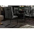 Stolička 41170 Comfort Zamat Tmavozelená