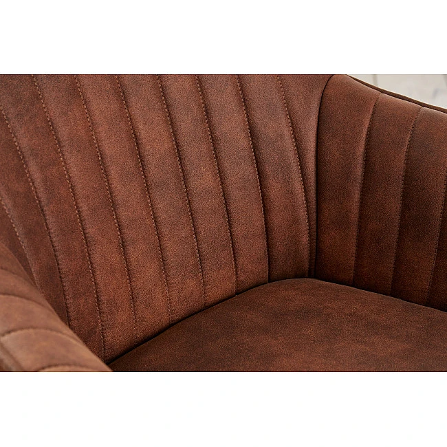 Stolička 41313 Livorno Mikrofaser Vintage Hnedá