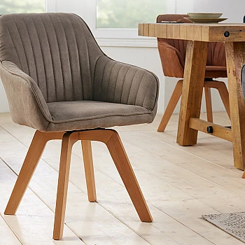 Stolička 41314 Livorno Mikrofaser Vintage Taupe