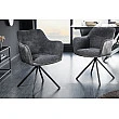 Stolička 44155 Verona látka Tmavošedá + Zamat