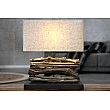 Stolová lampa 19477 Masív drevo/Bežová