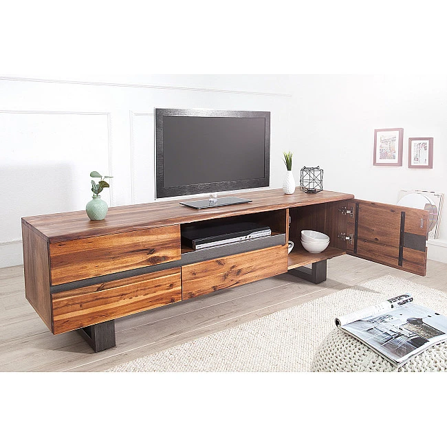TV-skrinka 42076 160cm Drevo Acacia - PRODUKT JE SKLADOM U NÁS - 1Ks