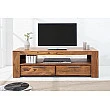TV-skrinka 37892 135cm Masív drevo Sheesham/Palisander