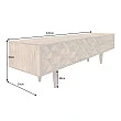TV-skrinka 43736 Alpine 145cm Drevo Acacia Honey