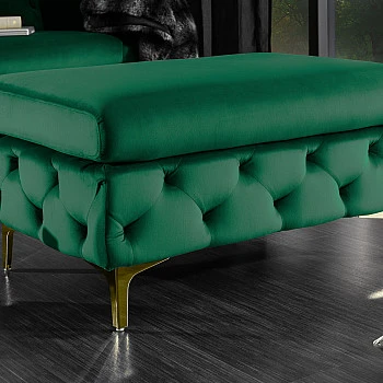 Taburetka 39611 Modern Barock Zamat Smaragdovozelená