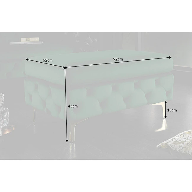 Taburetka 39611 Modern Barock Zamat Smaragdovozelená