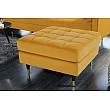 Taburetka 41302 Cozy Zamat Žltá