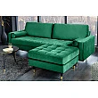 Taburetka 43133 Cozy Zamat Smaragdovozelená