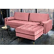 Taburetka 43607 Cozy Zamat starorúžová
