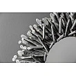 Zrkadlo 38796 Ø80cm Drevo Teak Šedé