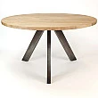 Jedálenský stôl 20-61 Ø120cm Acacia natural - PRODUKT JE SKLADOM U NÁS - 1Ks