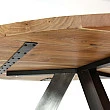 Jedálenský stôl 20-61 Ø120cm Acacia natural - PRODUKT JE SKLADOM U NÁS - 1Ks