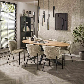 Jedálenský stôl 29-62 215x100cm Shaped Masív drevo Acacia
