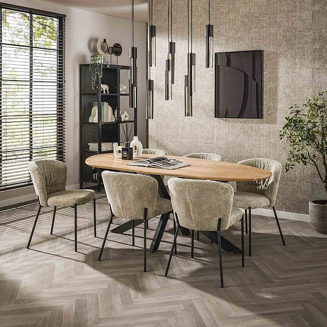 Jedálenský stôl 29-62 215x100cm Shaped Masív drevo Acacia