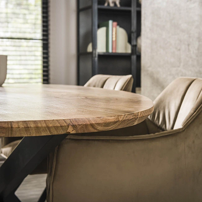 Jedálenský stôl 29-62 215x100cm Shaped Masív drevo Acacia
