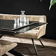 Rozkladací jedálenský stôl 45-31 180/260x90cm Ceramic Natural Black