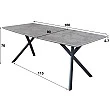 Jedálenský stôl 56-85 160x90cm Bielený dub
