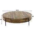 Konferenčný stôl 20-08 Ø120cm Daytona Drevo Orech-Saja