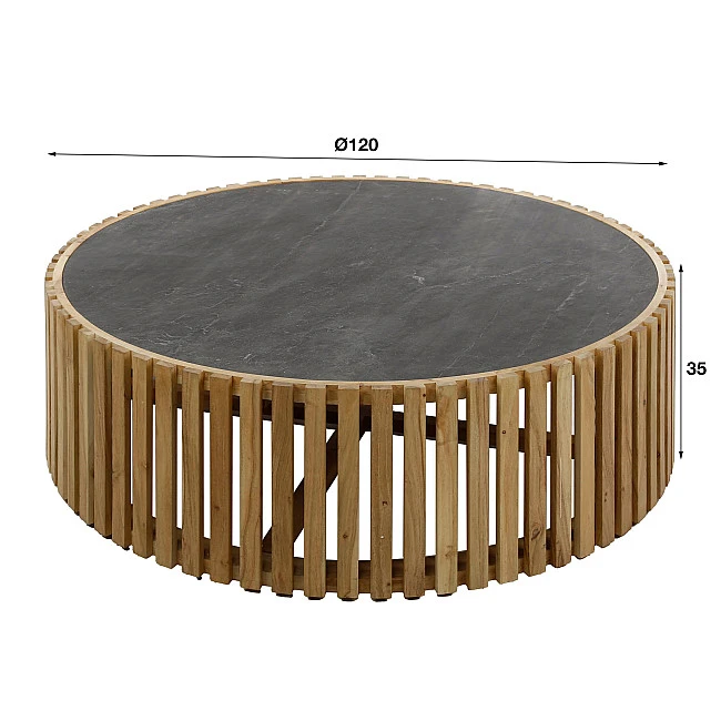 Konferenčný stôl 27-87 Slate Ø120cm