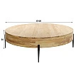 Konferenčný stôl 27-98 Bulky Ø120cm Drevo Acacia