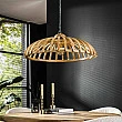 Luster 74-01 Ø75cm Span Drevo Mango