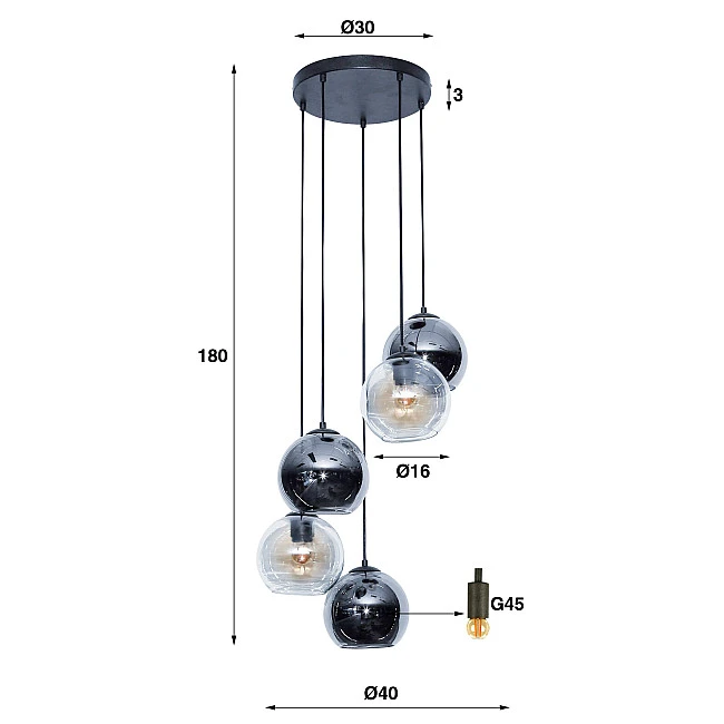 Luster 77-58 5L Bubbles Bicolore
