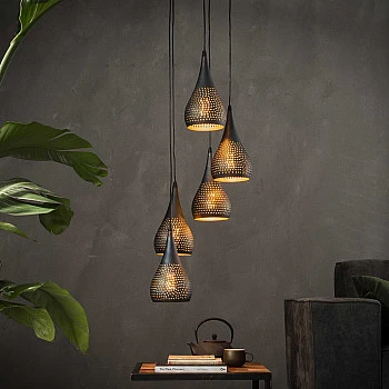 Luster 80-94 5 x Ø15cm industry cone - PRODUKT JE SKLADOM U NÁS - 1Ks