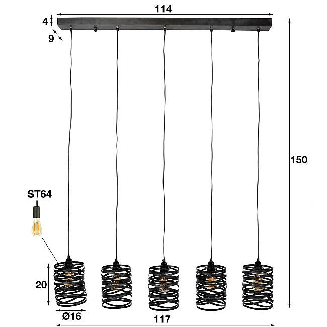 Luster 82-97 5L Spindle