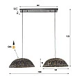 Luster 84-17 2 x Dome Vodná Hyacinta