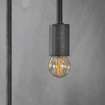 Filament LED žiarovka 84-63 Ø4,5cm Amber glass