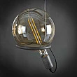 Filament LED žiarovka 84-68 Ø20cm Amber glass