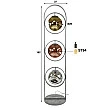 Stojaca lampa 74-55 3L Stellar