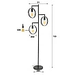 Stojaca lampa 74-83 3L Ring
