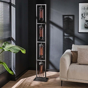 Stojaca lampa 78-38 4L Tower Smoked Glass