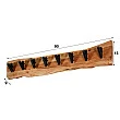 Vešiak 24-81 Edge 8 Hooks Drevo Acacia